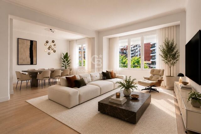 Bright renovated apartment with luxury finishes