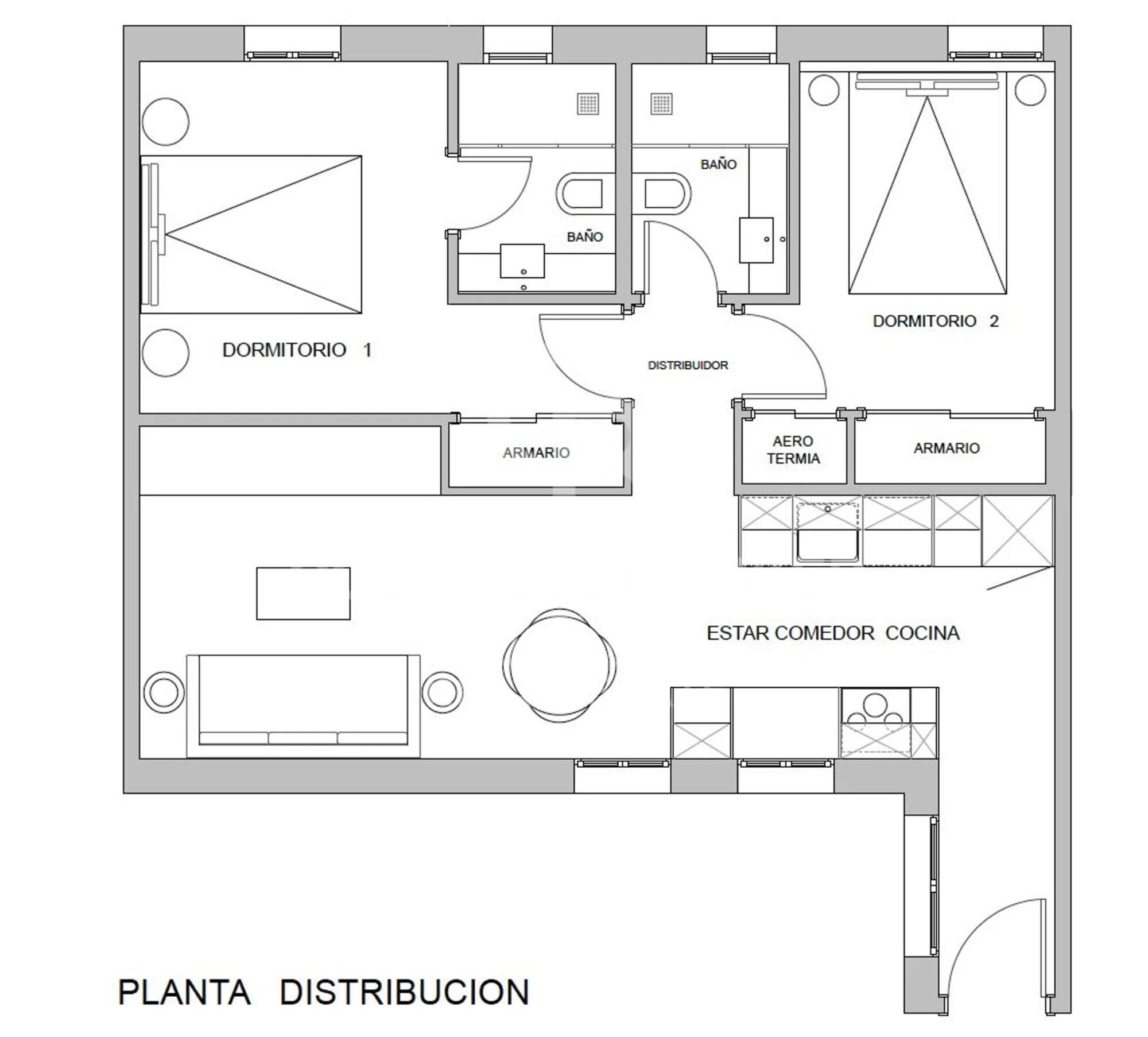 Piso de 2 habitaciones en Castellana, Madrid