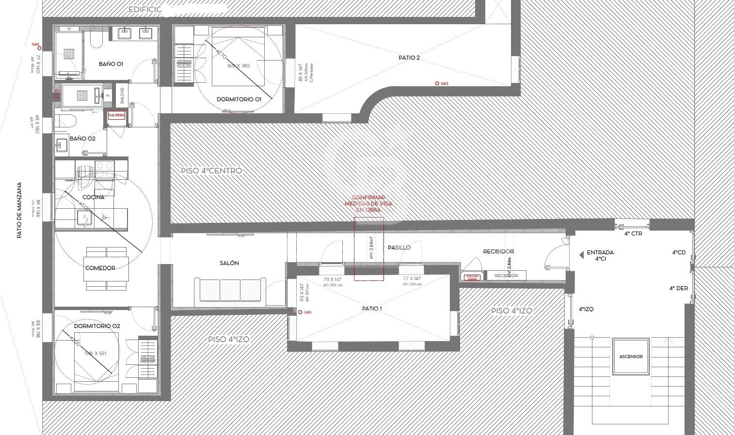 Bright brand new 2-bedroom flat in Ibiza, Madrid