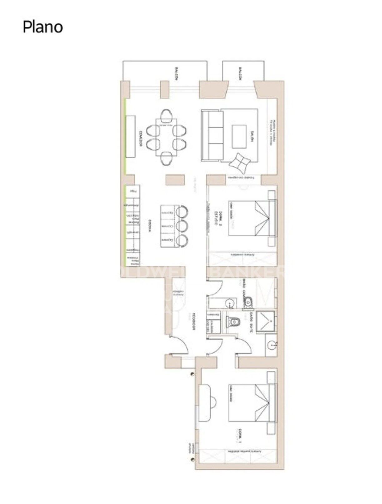 Renovierte Außenwohnung in Goya, Madrid
