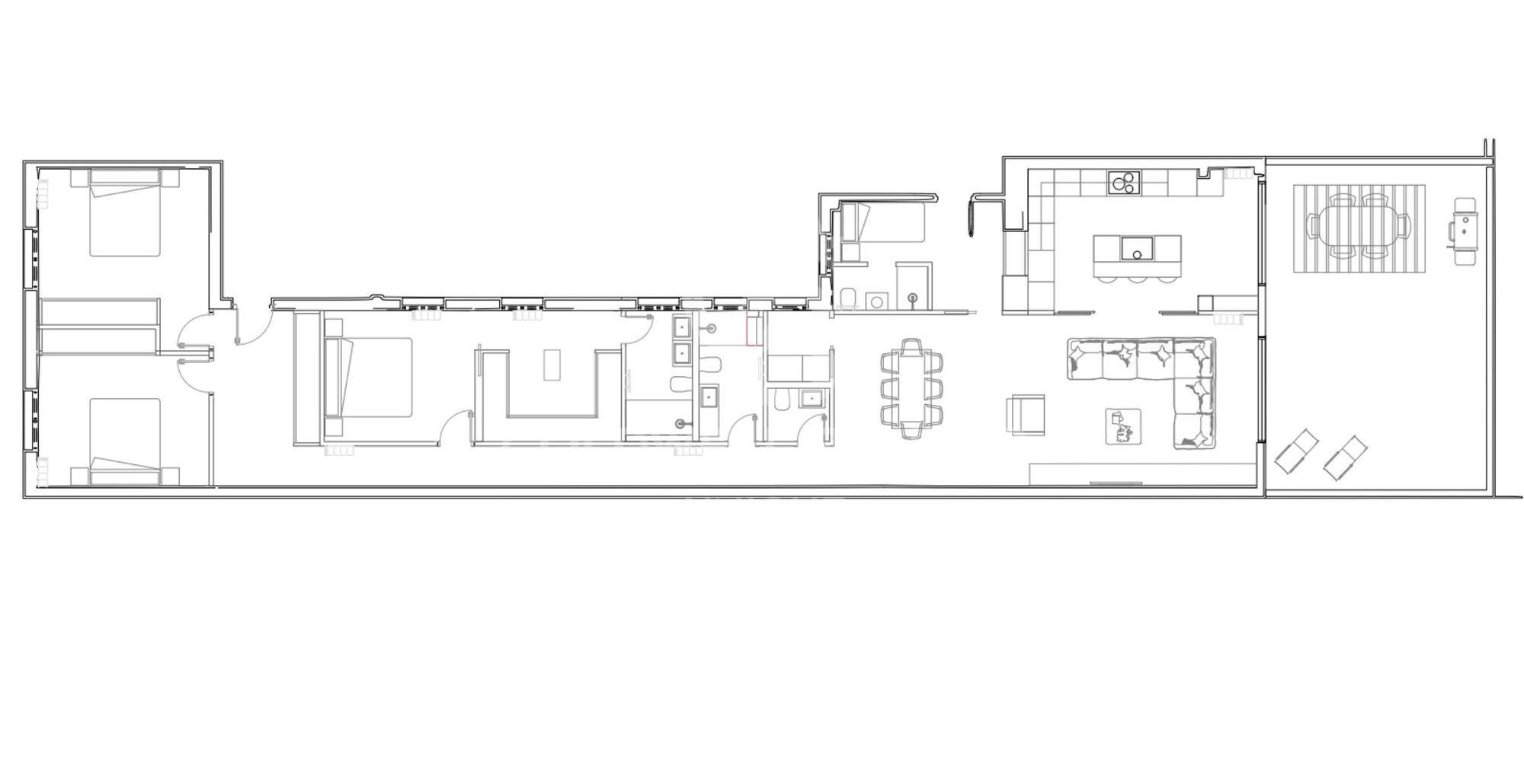 Appartement extérieur rénové avec terrasse et garage à Ibiza, Madrid