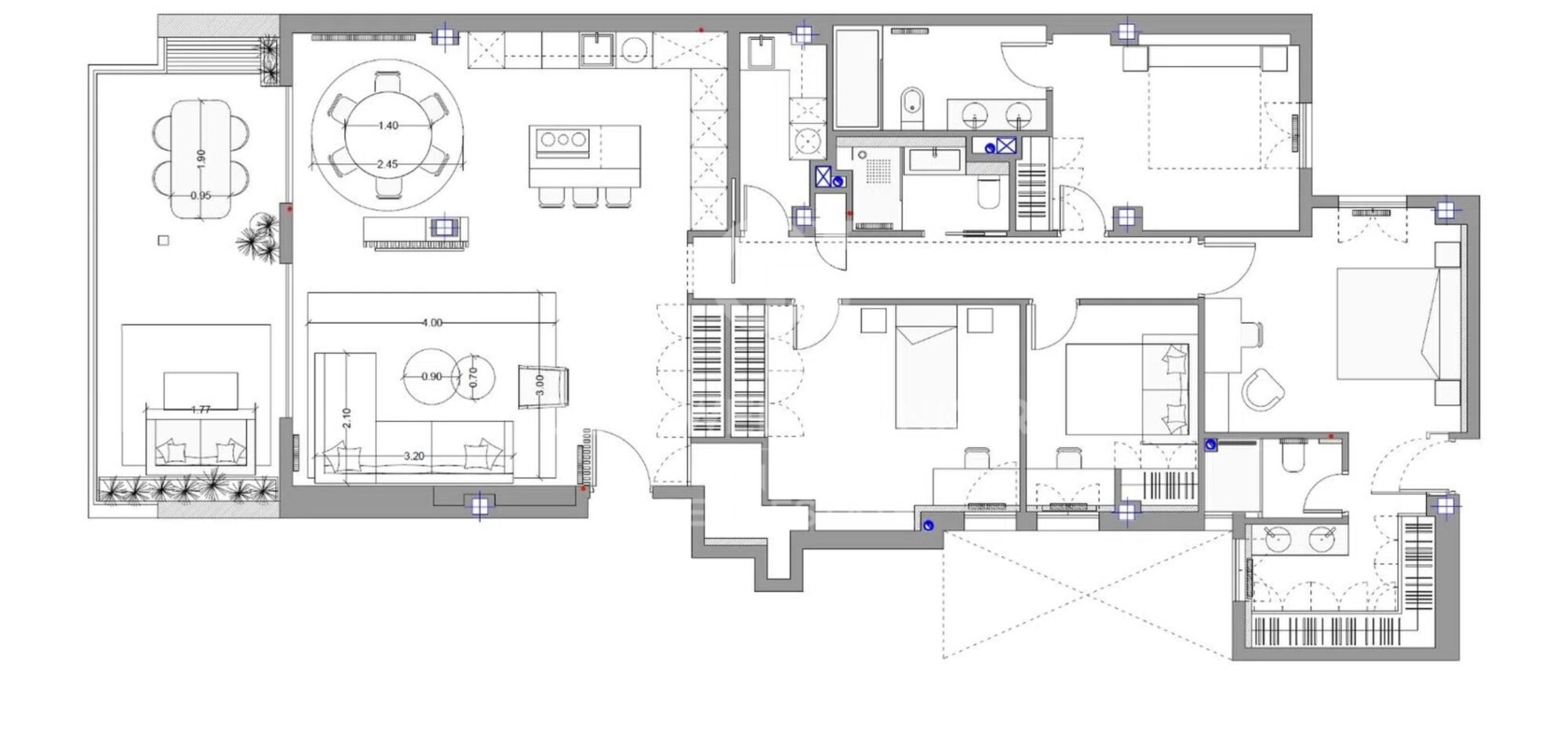 Penthouse rénové avec terrasse et débarras à Castellana, Madrid