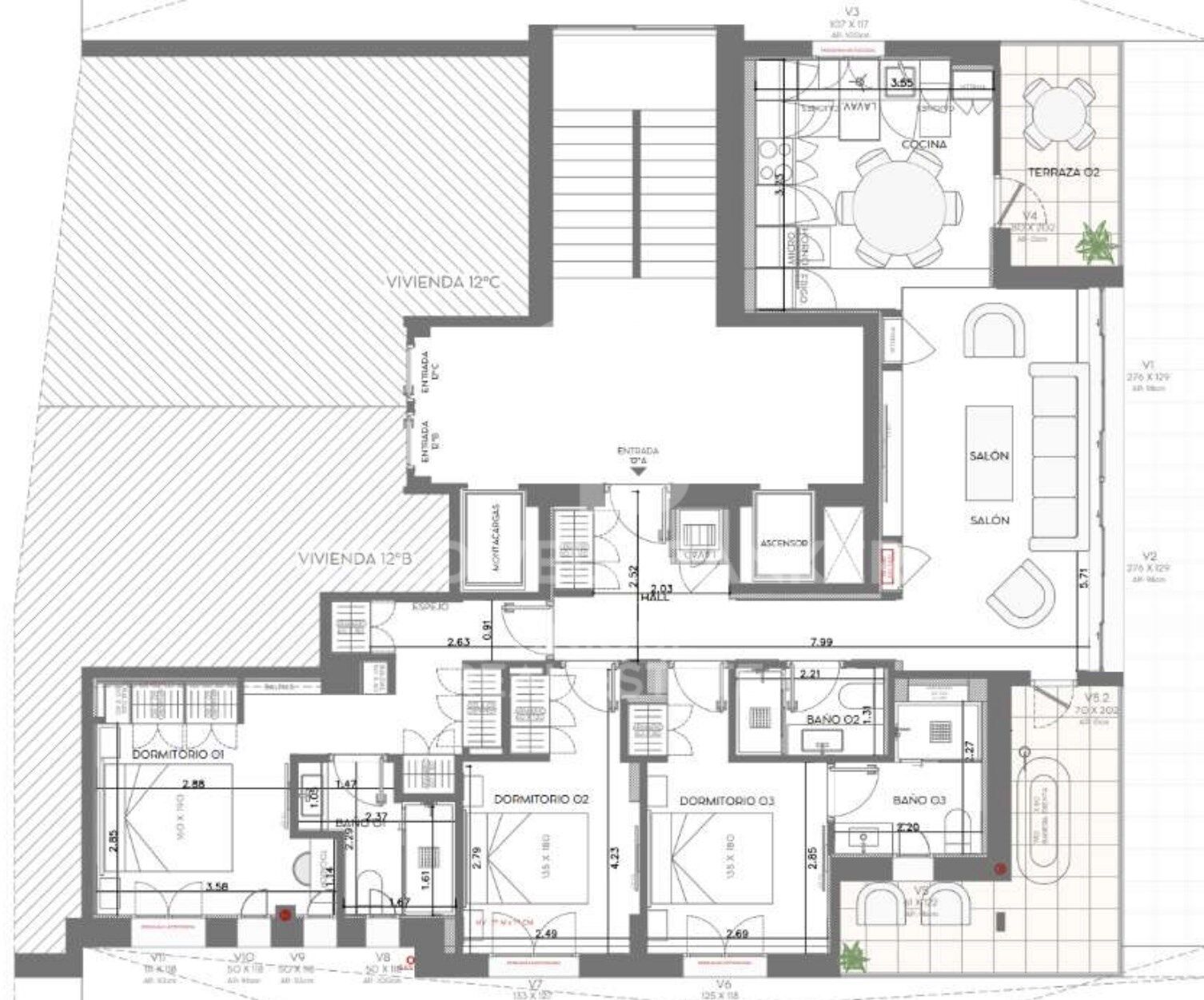 Flat 3 Bedrooms Sale Madrid