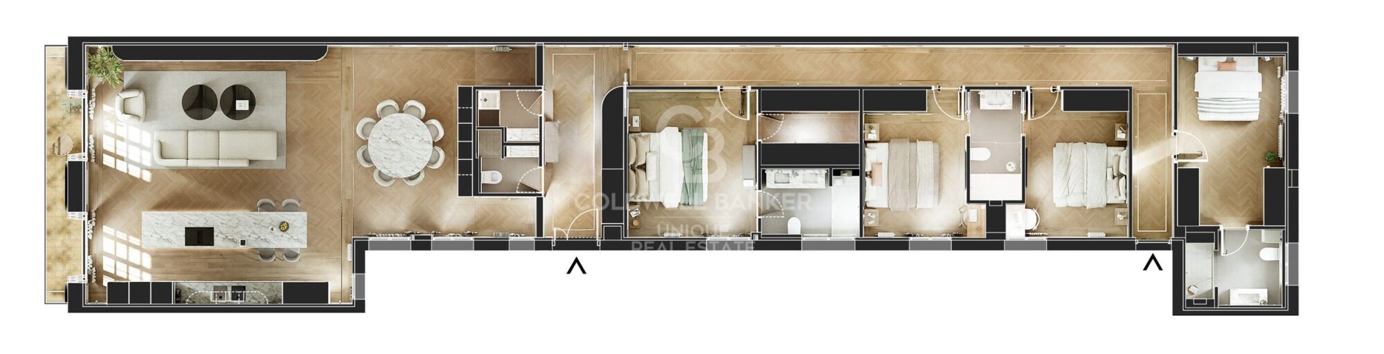 Exterior renovated apartment in Castellana, Madrid