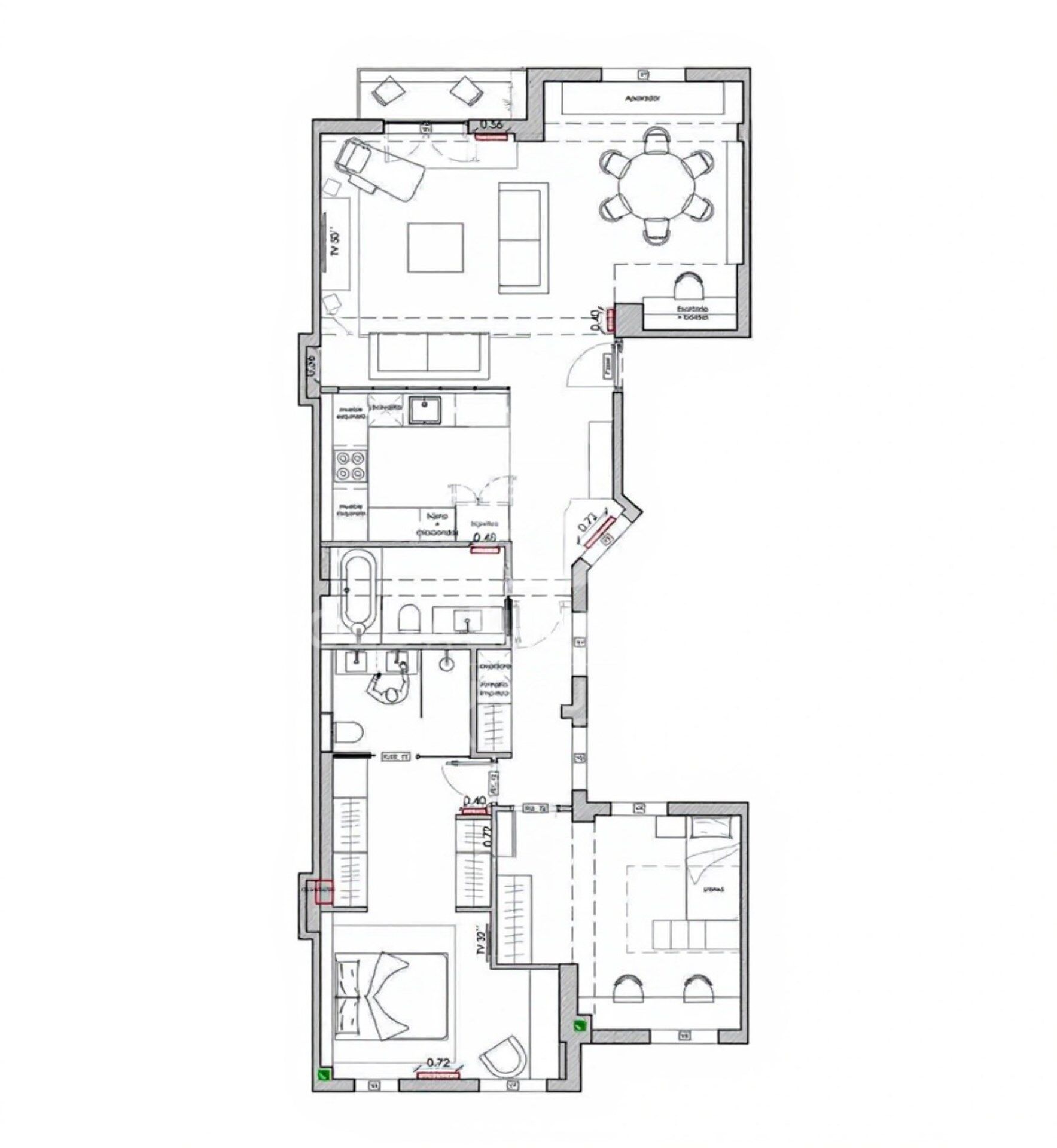 Appartement extérieur avec terrasse et débarras à Chamberí, Madrid