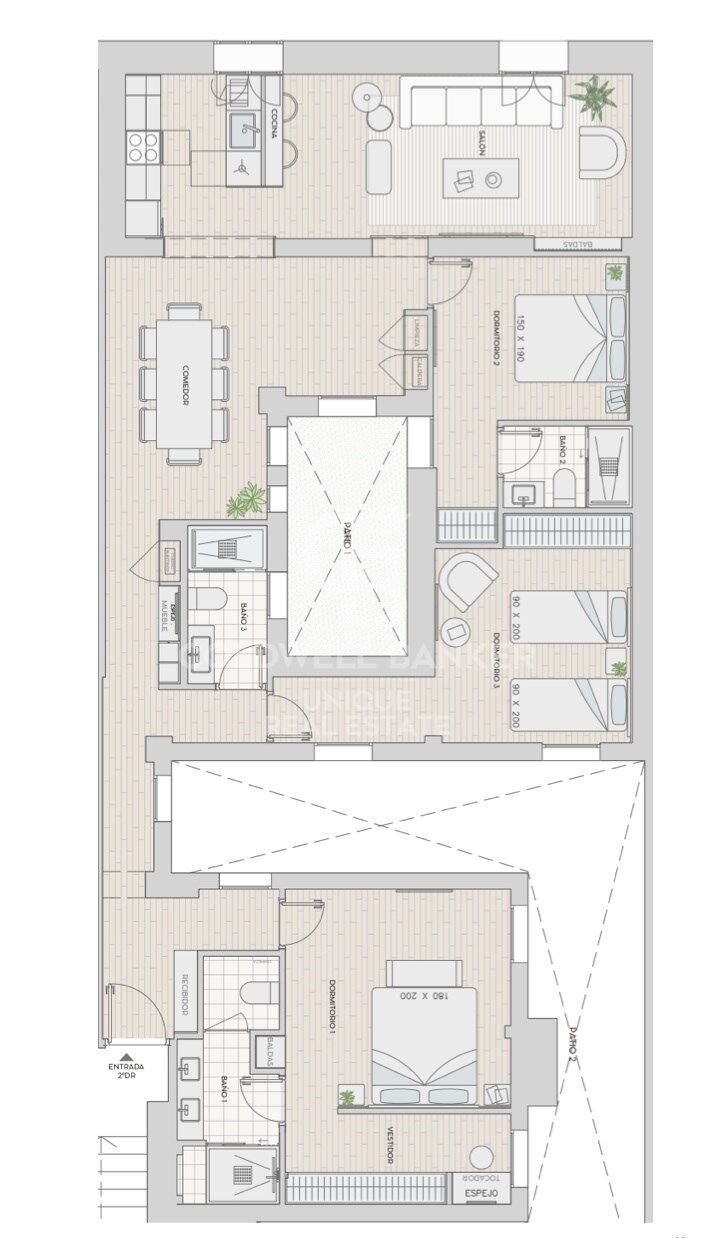 Renovierte Außenwohnung in Castellana, Madrid