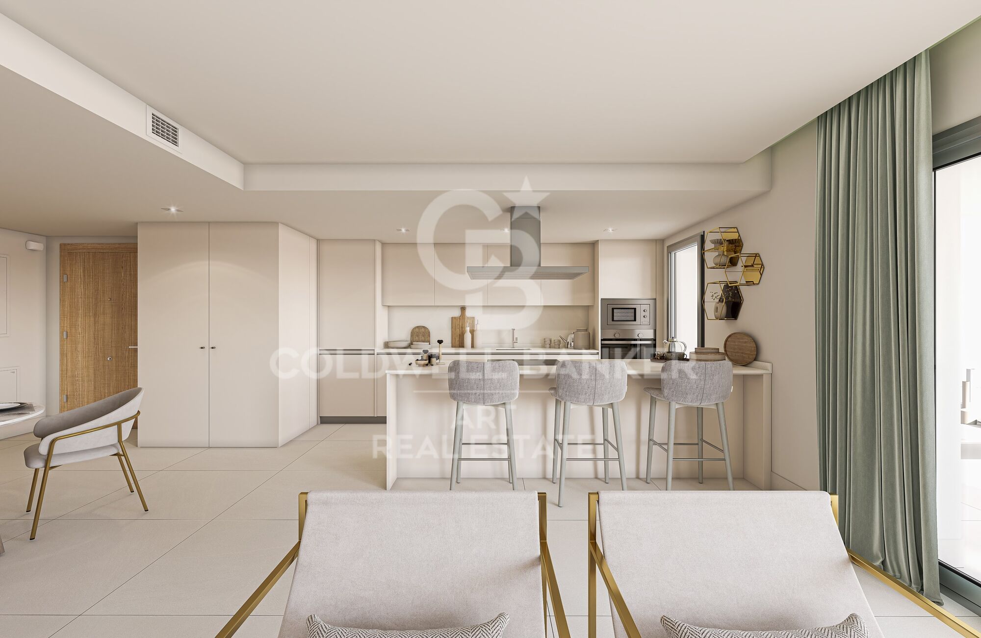 New build apartments with sea views in Manilva
