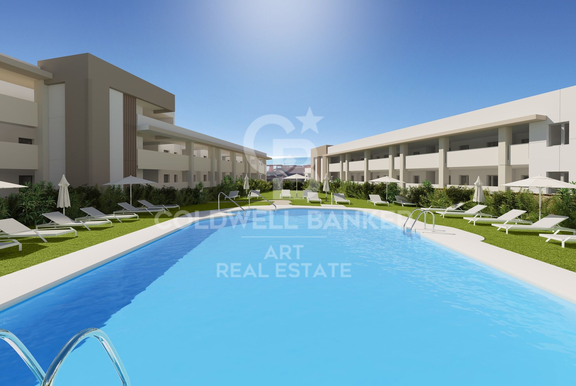 New build apartments with sea views in Manilva