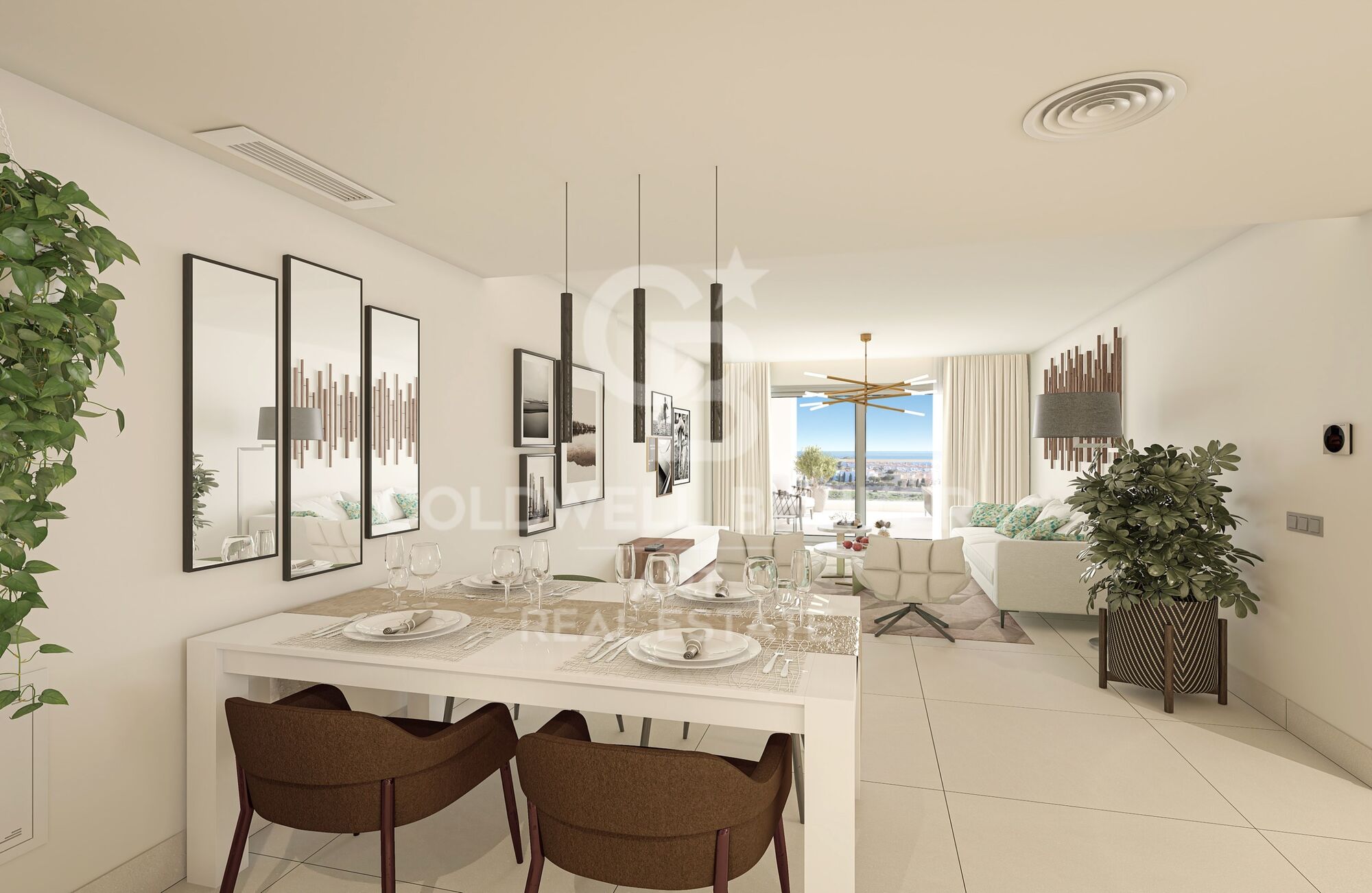 New build apartments with sea views in Manilva