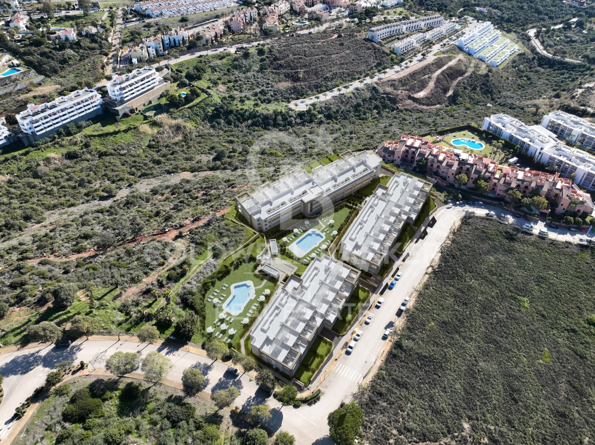 New build apartments with sea views in Manilva