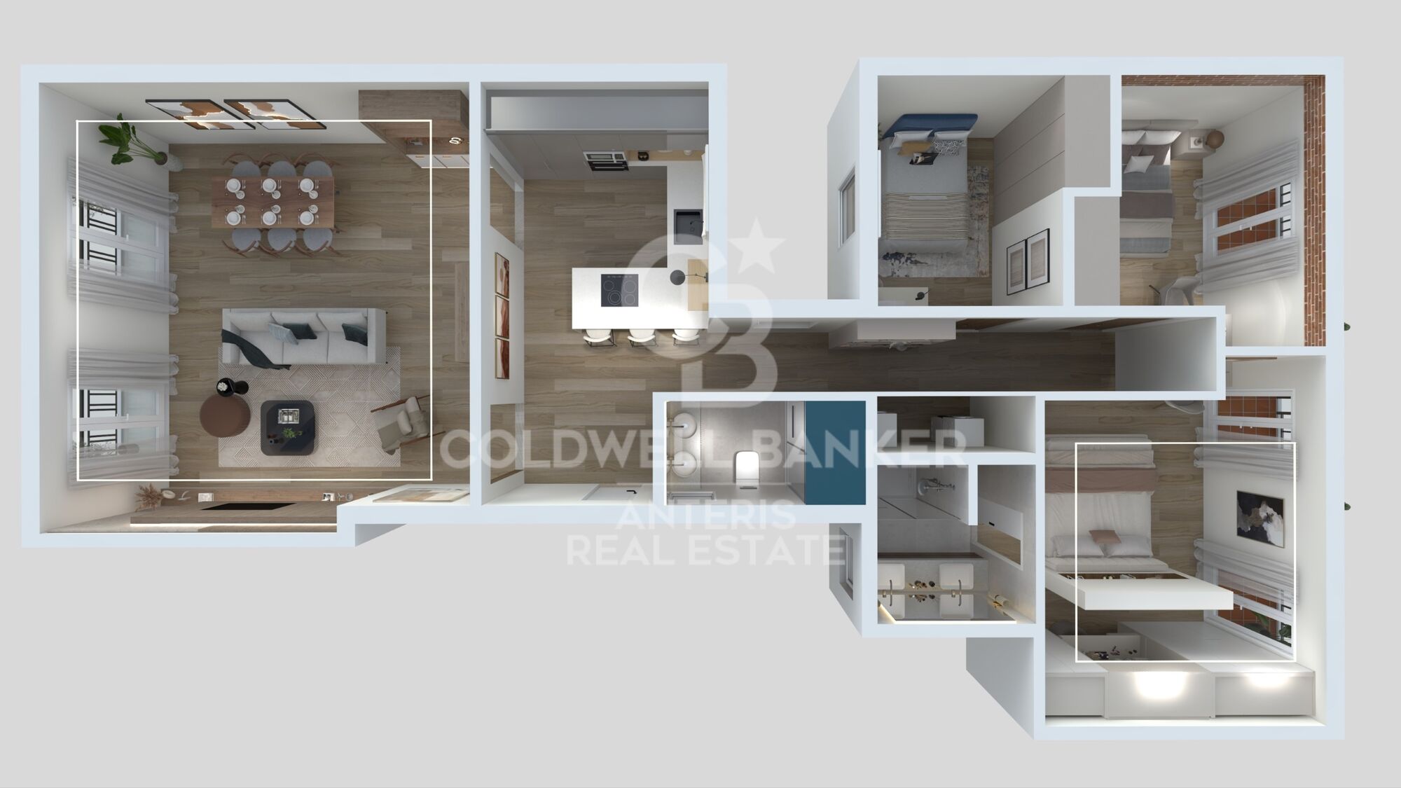 Upper-floor apartment for sale on Balmes Street