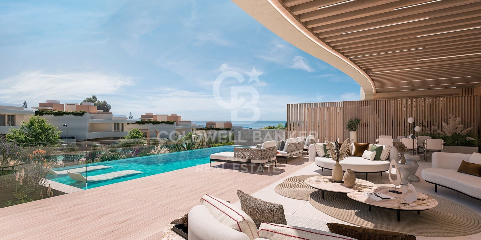 Newly built second floor apartments with sea views in Marbella