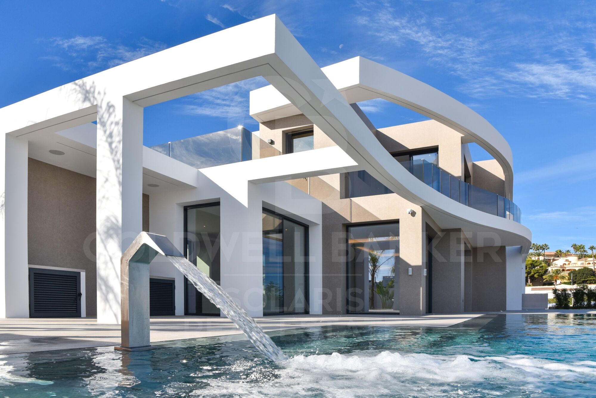 Nouvelle villa de luxe avec vue sur la mer à La Fustera, Benissa | Piscine à débordement, spa, cinéma