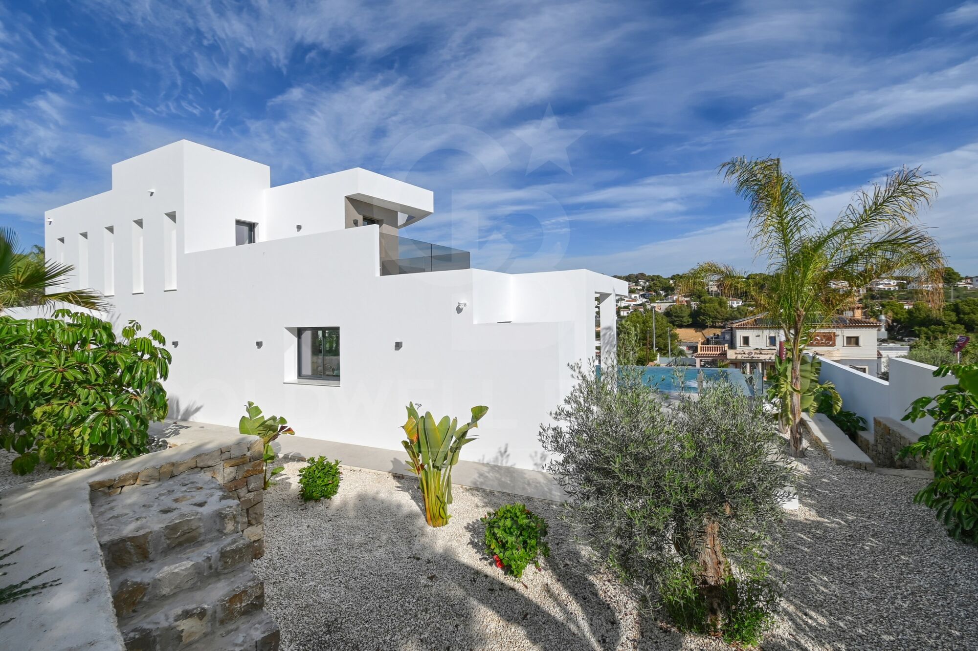Neue Luxusvilla mit Meerblick in La Fustera, Benissa | Infinity-Pool, Spa, Kino