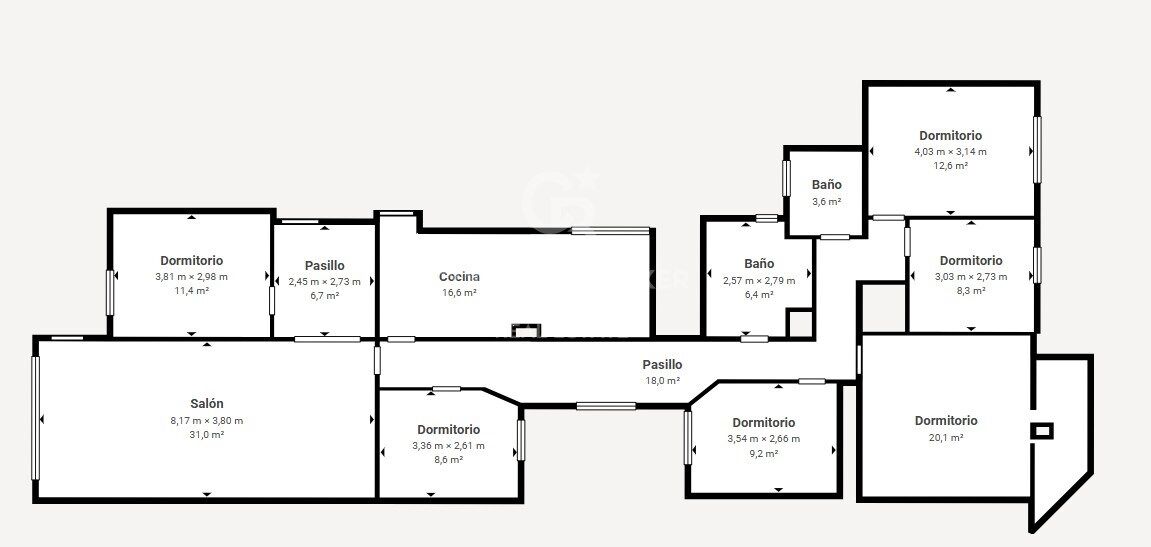 Appartement lumineux avec terrasse et garage sur la Gran Vía Ramón y Cajal