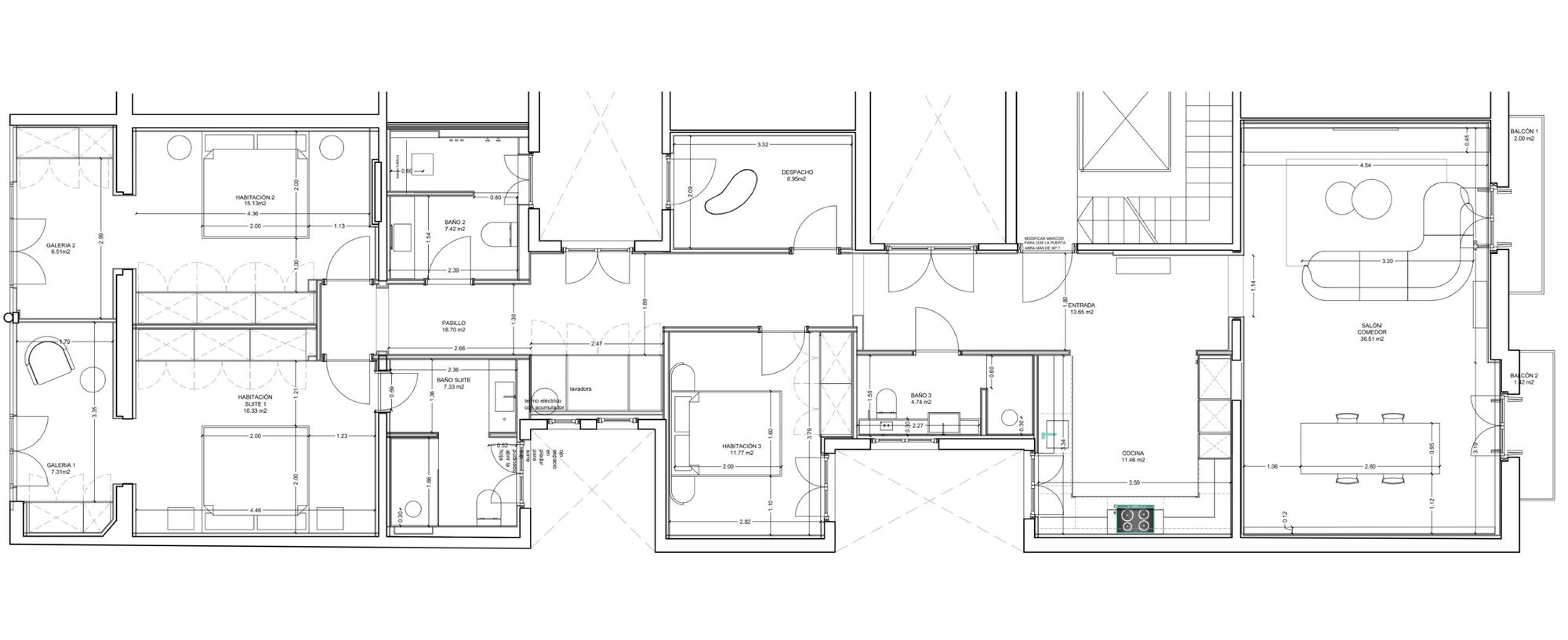 Brand-new renovated apartment for sale located in the Quadrat d'Or featuring traditional Eixample balconies