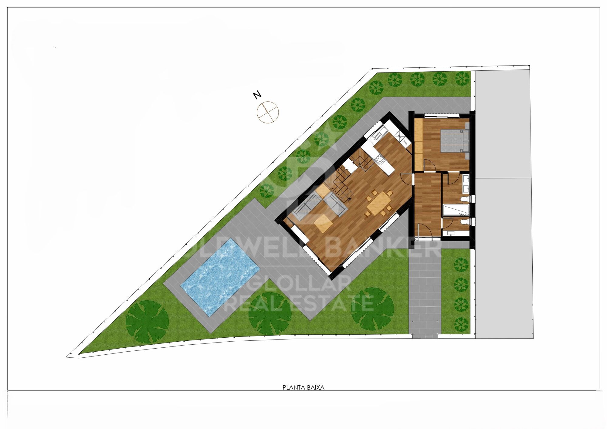 Exclusiva residencia de diseño en Das con piscina privada