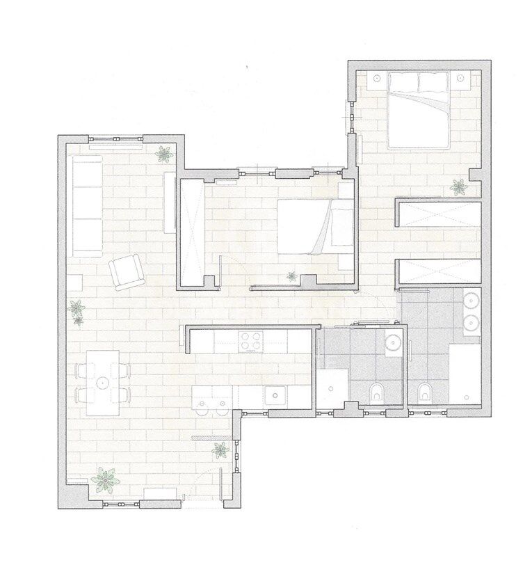 Piso reformado de dos dormitorios en Recoletos, Barrio de Salamanca