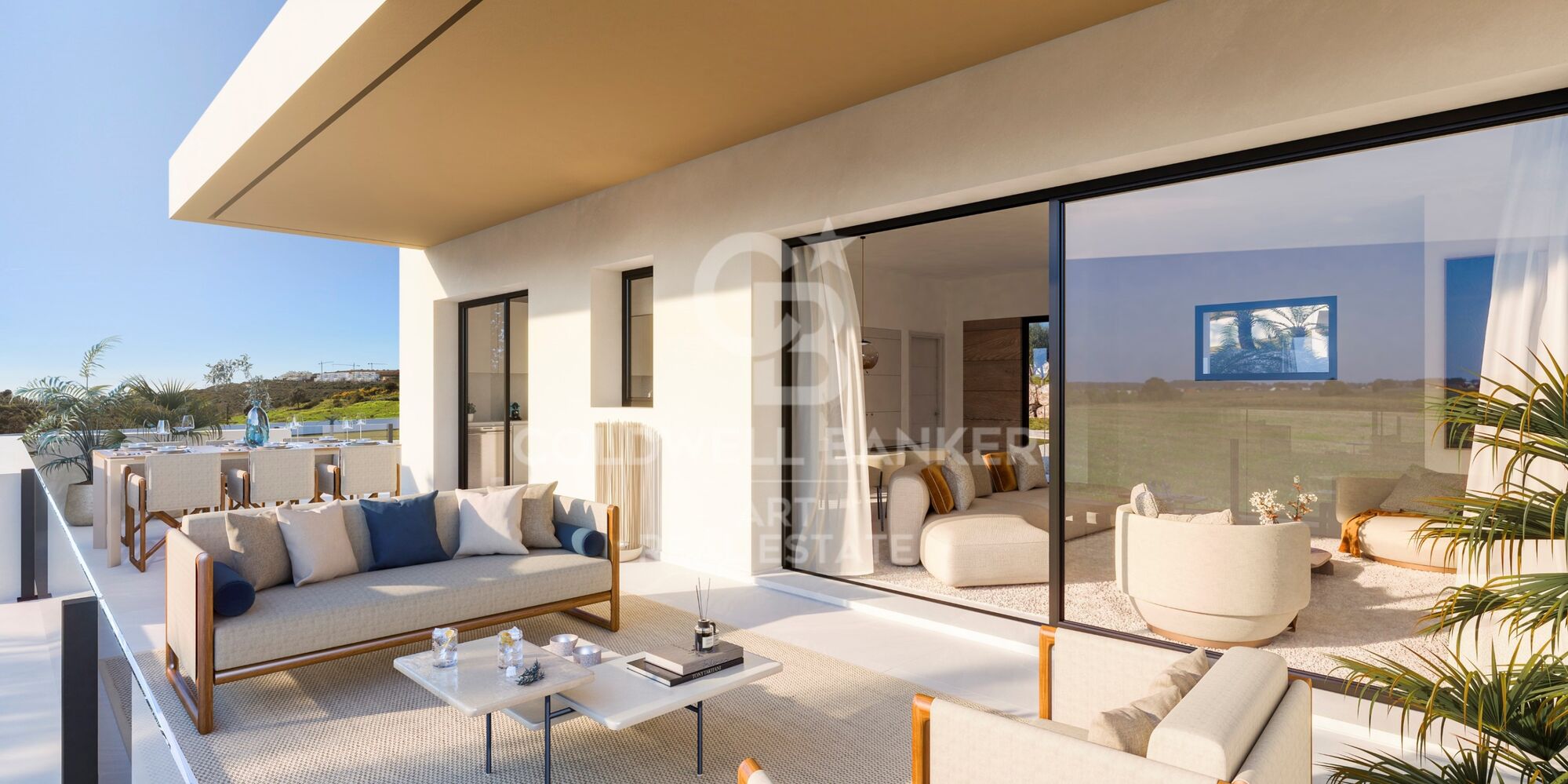 Casas adosadas modernas junto a Estepona Golf