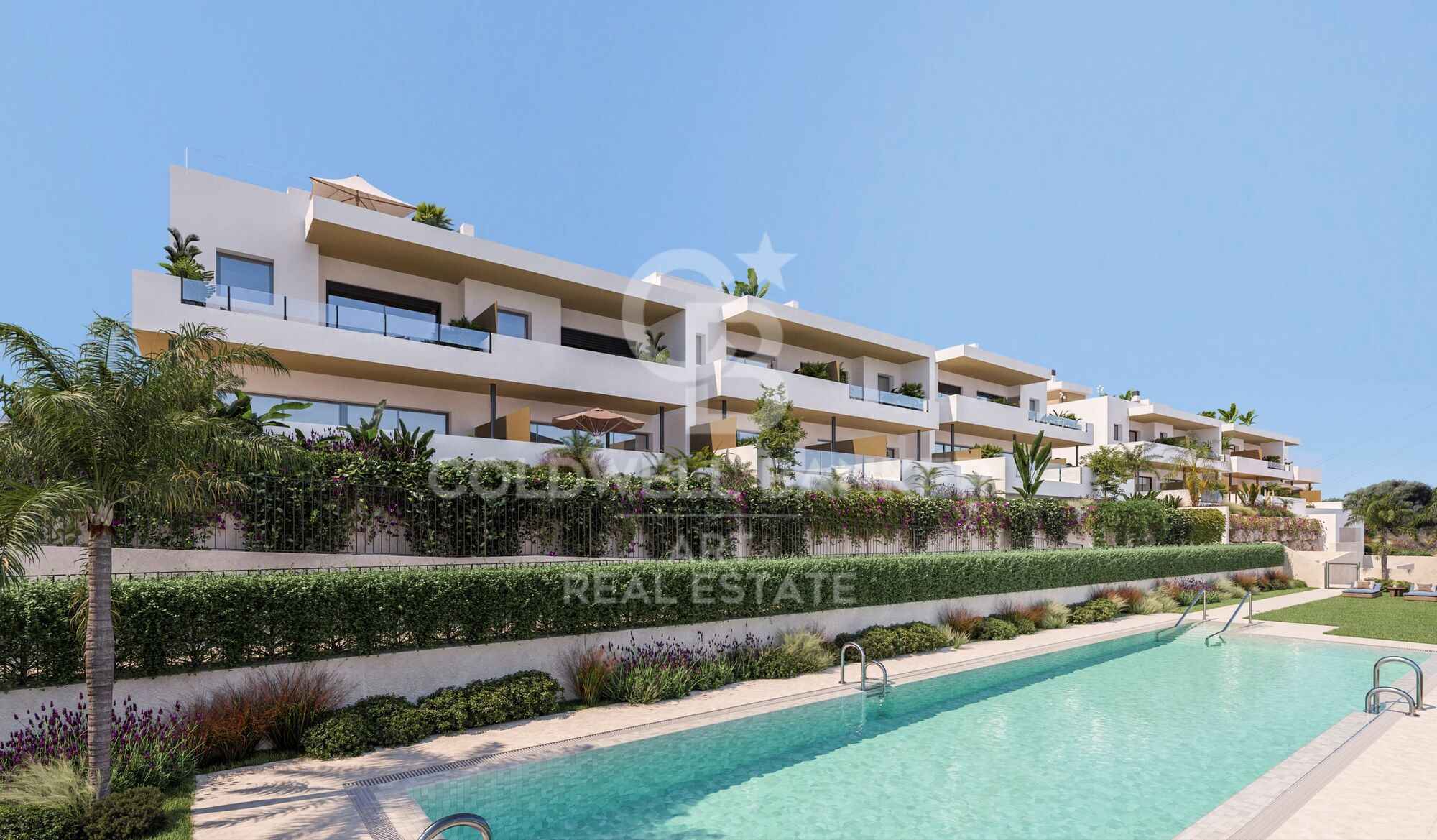 Moderne Reihenhäuser neben Estepona Golf