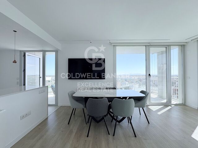 Spectacular 158 m² flat with views of the sea and the orchard next to the Roig Arena