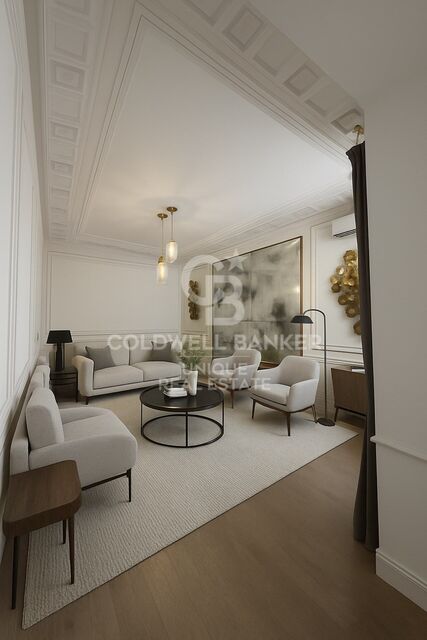 Piso de dos dormitorios en finca única y espectacular en Almagro, Madrid