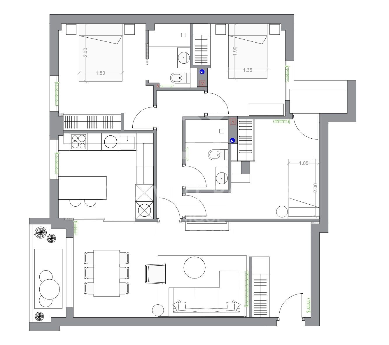 Appartement neuf de 3 chambres à Fuente del Berro, quartier de Salamanca