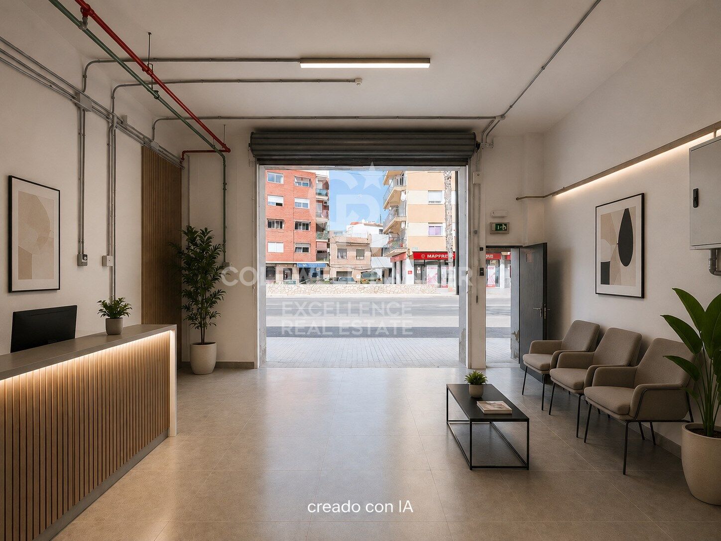 Geräumige und vielseitige Geschäftsräume an einem exklusiven Standort an der Barcelona de Puçol-Straße.