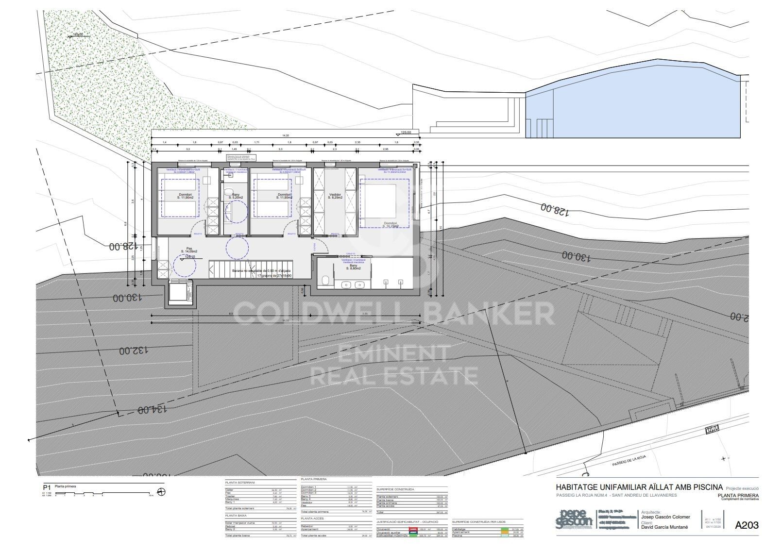 Solar urbano para chalet unifamiliar con piscina en Sant Andreu de Llavaneres