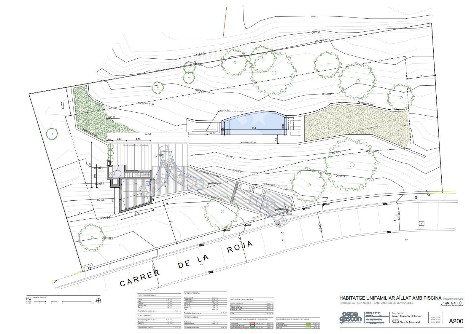 Urban plot for a detached villa with a swimming pool in Sant Andreu de Llavaneres