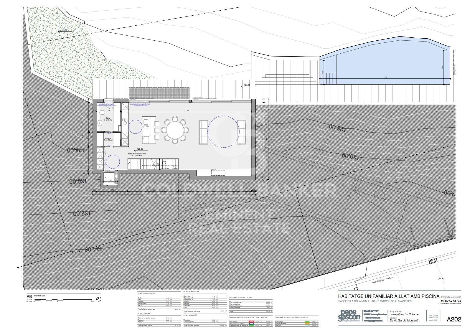 Terrain à bâtir urbain pour villa individuelle avec piscine à Sant Andreu de Llavaneres