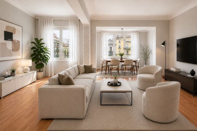 Amplio piso exterior con encanto en 'LAntiga Esquerra de l'Eixample