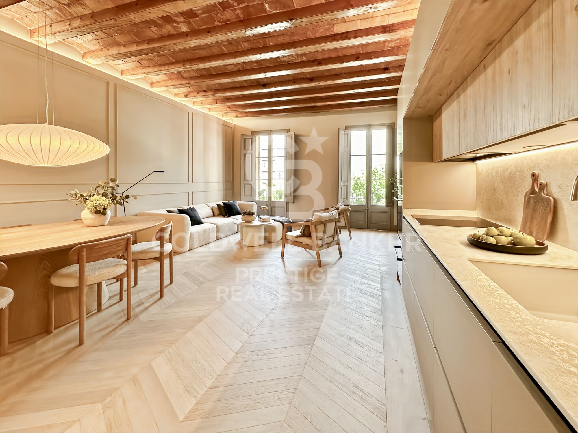 Exclusive renovated home in the heart of Eixample, next to Rambla de Catalunya