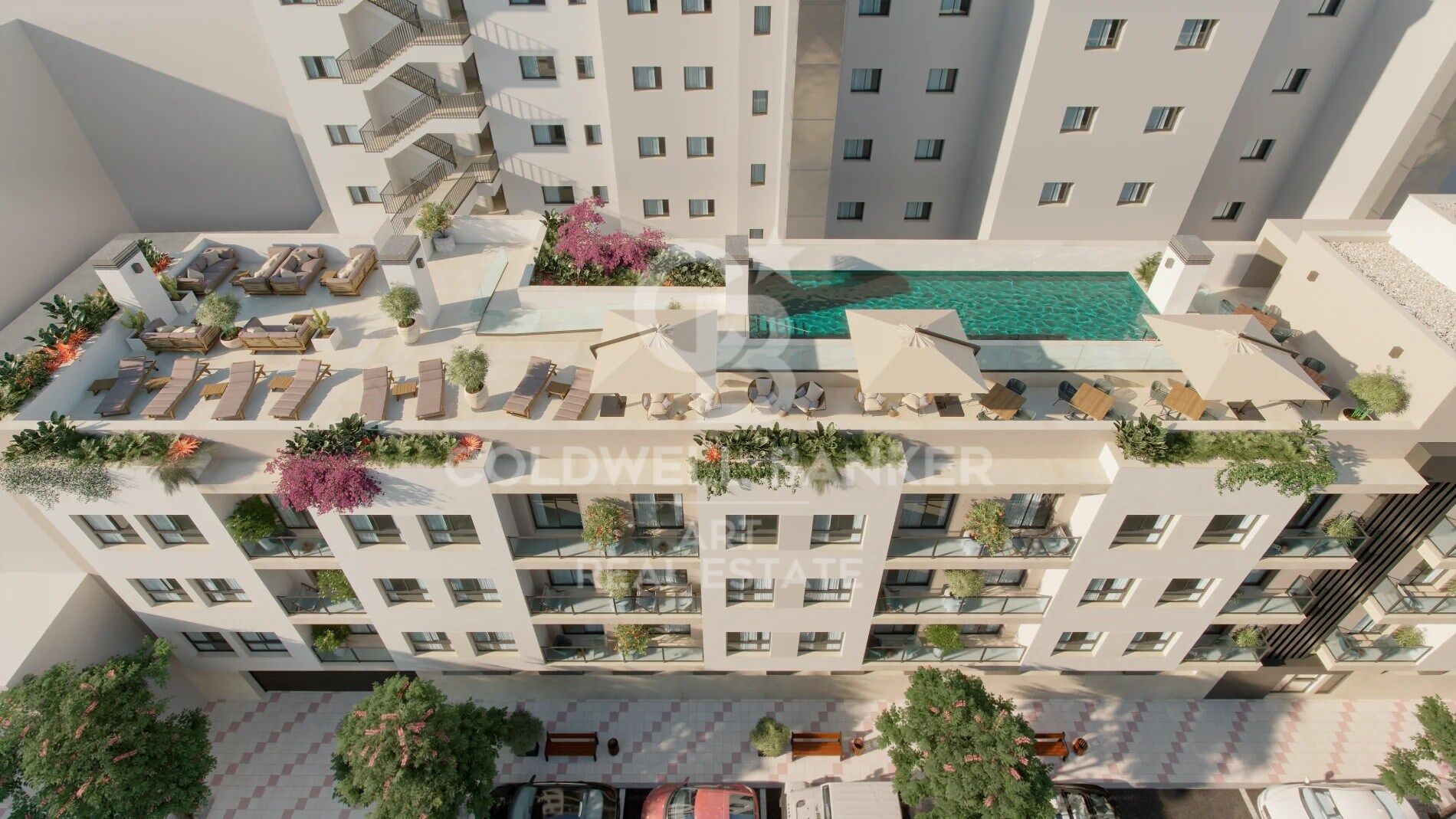 Nuevo desarrollo residencial con piscina en el Centro de Málaga