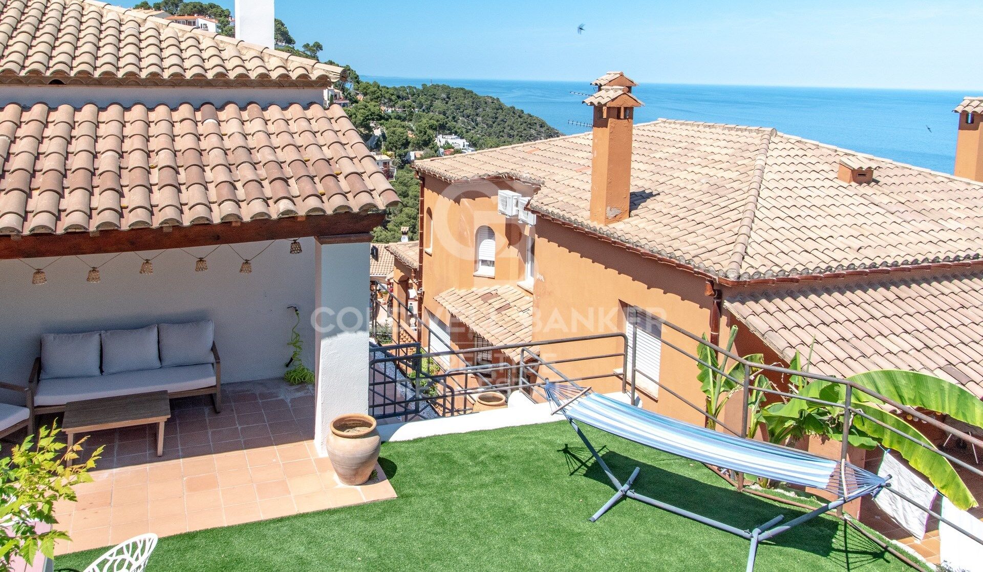 Maison de style méditerranéen avec vue panoramique sur la mer et piscine communautaire, Begur