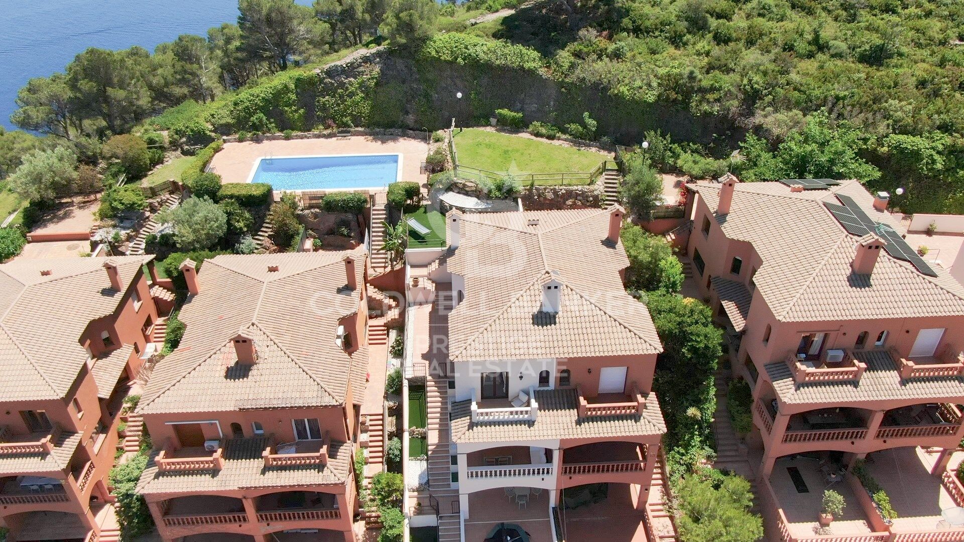 Maison de style méditerranéen avec vue panoramique sur la mer et piscine communautaire, Begur