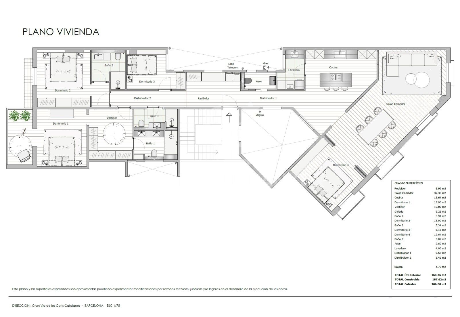 Piso reformado a estrenar en Gran Vía-Girona. El lujo de vivir en la dreta de l'Eixample