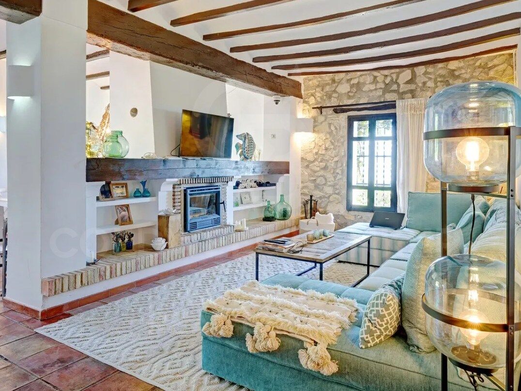 Exklusive Mittelmeer-Finca im Ibiza-Stil mit Panoramablick auf das Meer in Benissa