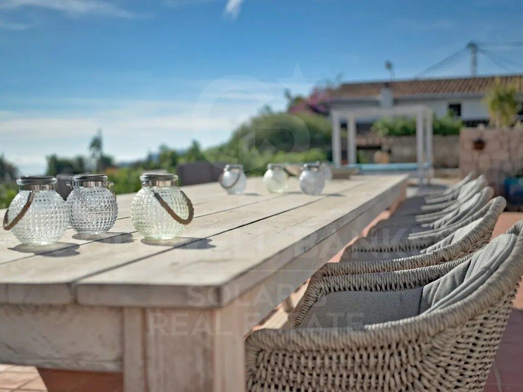 Exklusive Mittelmeer-Finca im Ibiza-Stil mit Panoramablick auf das Meer in Benissa