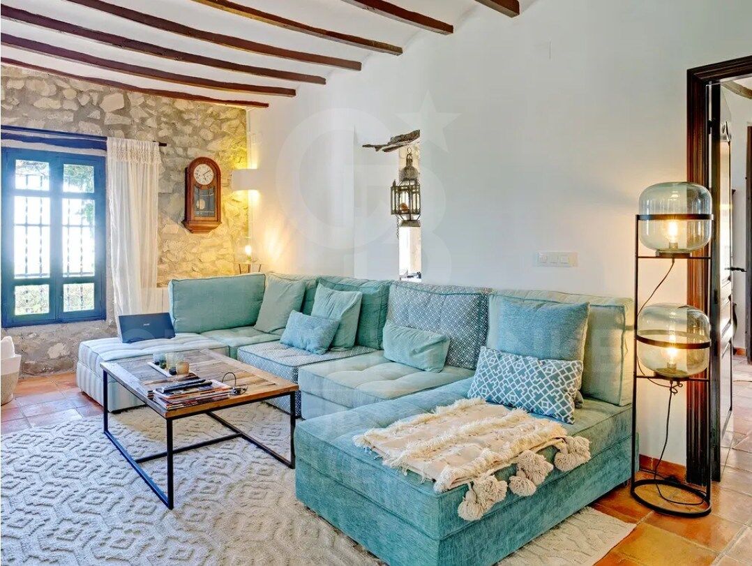 Exklusive Mittelmeer-Finca im Ibiza-Stil mit Panoramablick auf das Meer in Benissa
