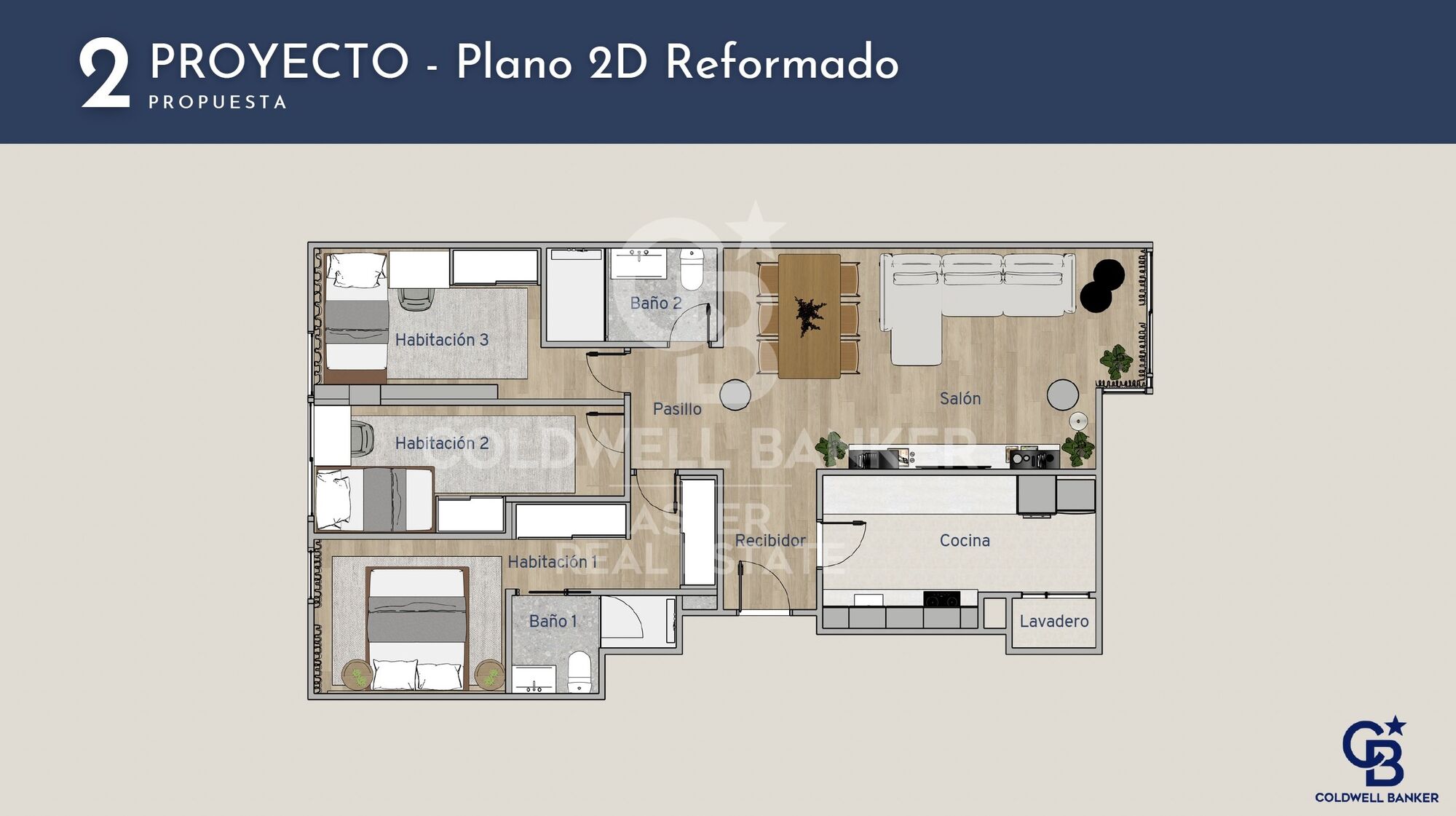 Flat in a private community with garden and pool in Poblenou