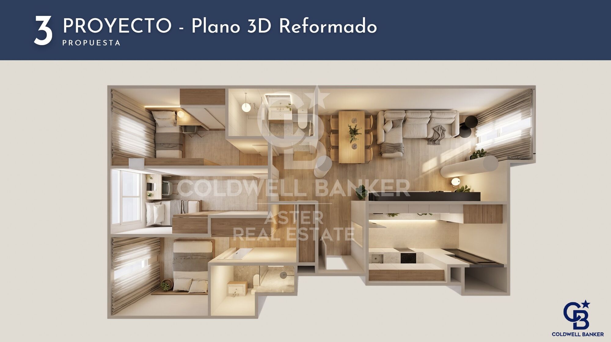 Flat in a private community with garden and pool in Poblenou