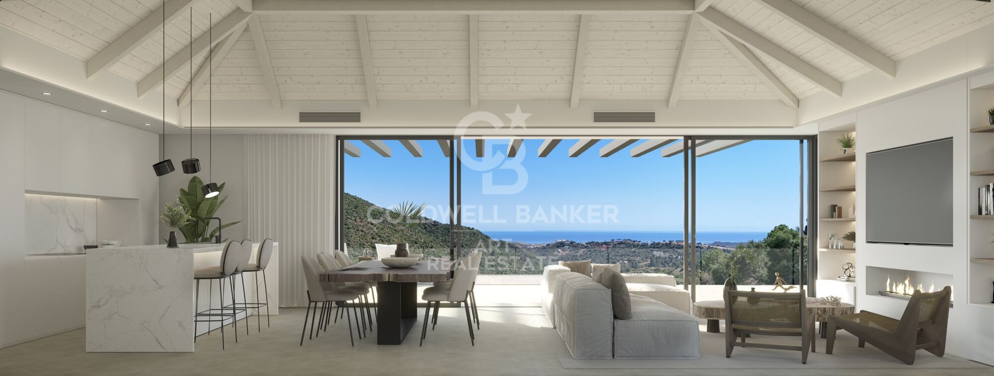 Contemporary Luxury Retreat with Open Views in Monte Mayor