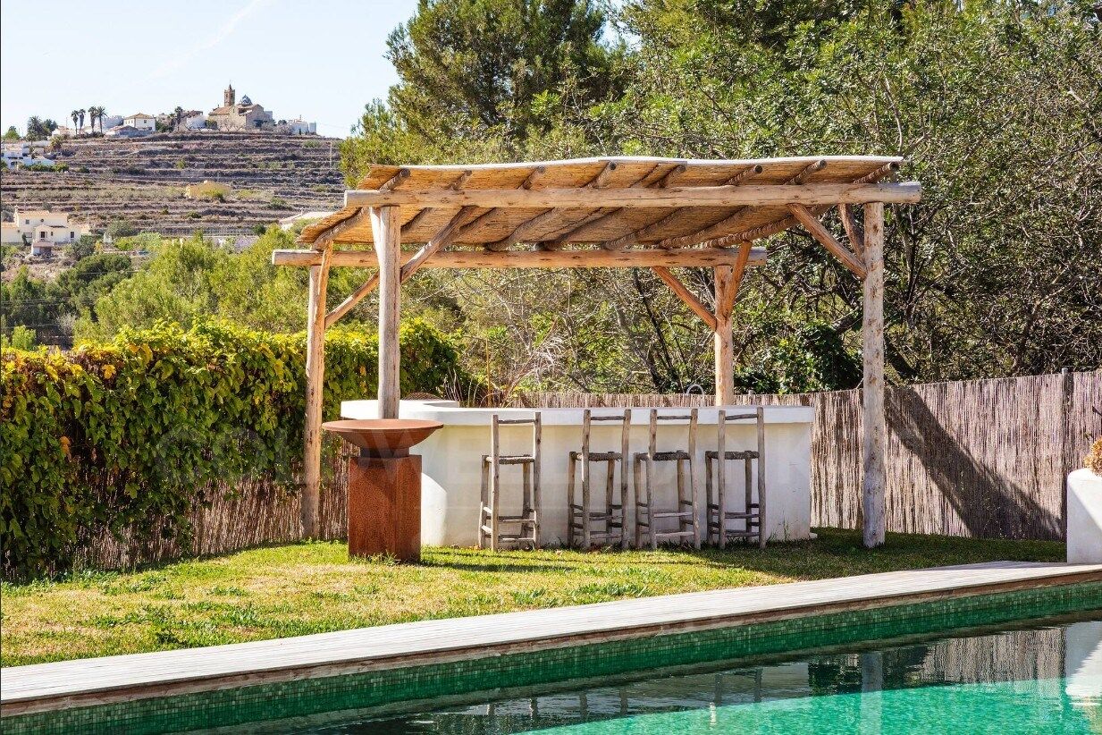 Exclusive Mediterranean villa with open views, saline pool and absolute privacy in Tarraula, Javea