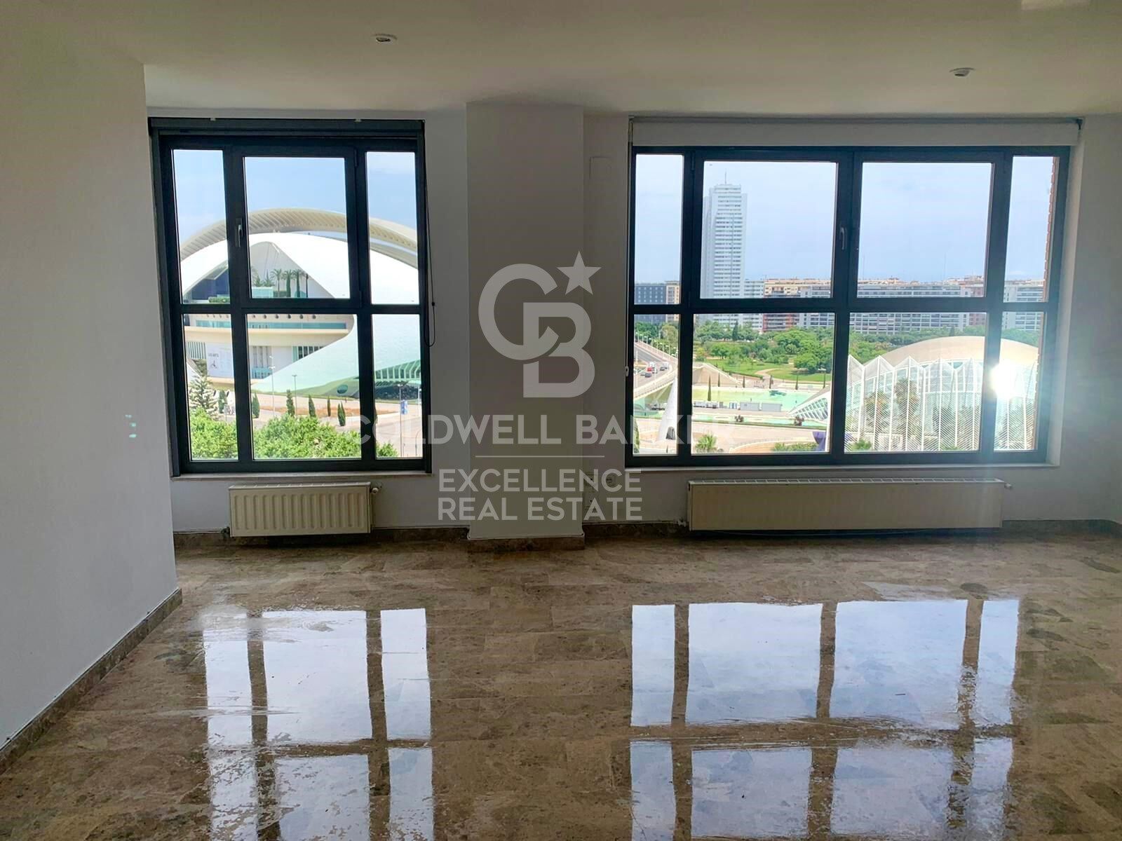 Appartement spacieux avec vue dégagée dans la Cité des Arts et des Sciences