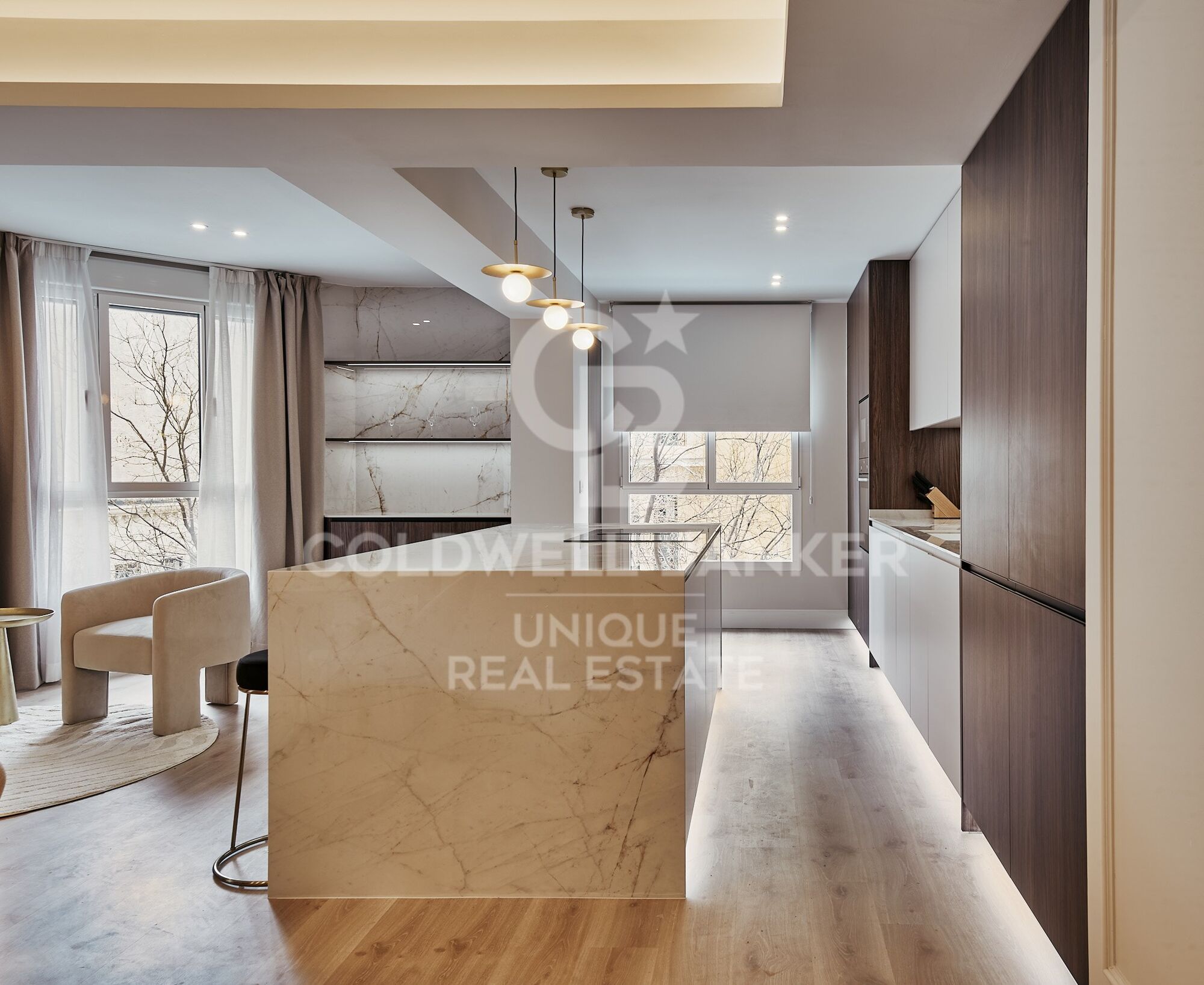 Brandneue 3-Zimmer-Außenwohnung mit Terrasse in Goya, Madrid