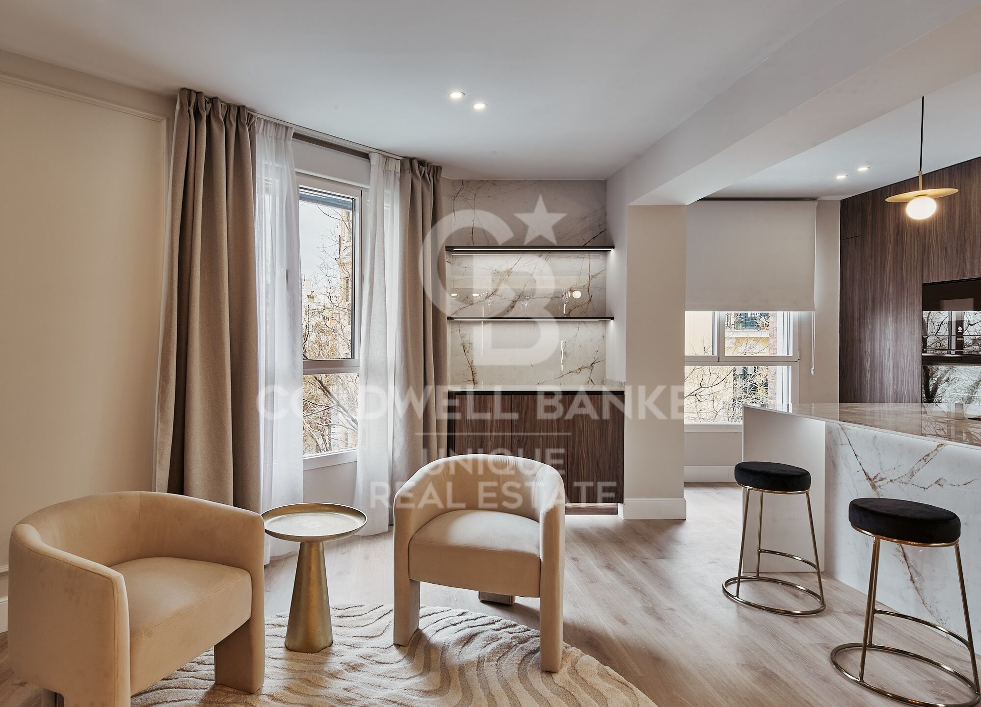 Brandneue 3-Zimmer-Außenwohnung mit Terrasse in Goya, Madrid