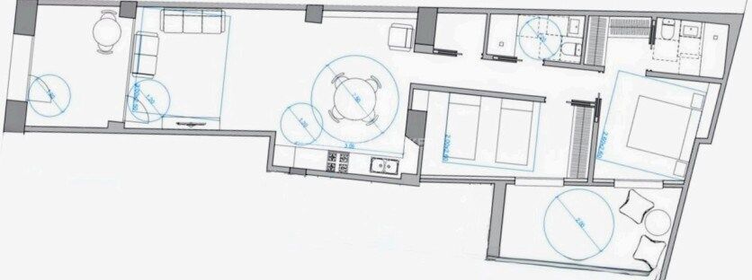 Großzügige Designer-Erdgeschosswohnung mit großer privater Terrasse in El Pilar (Ciutat Vella)