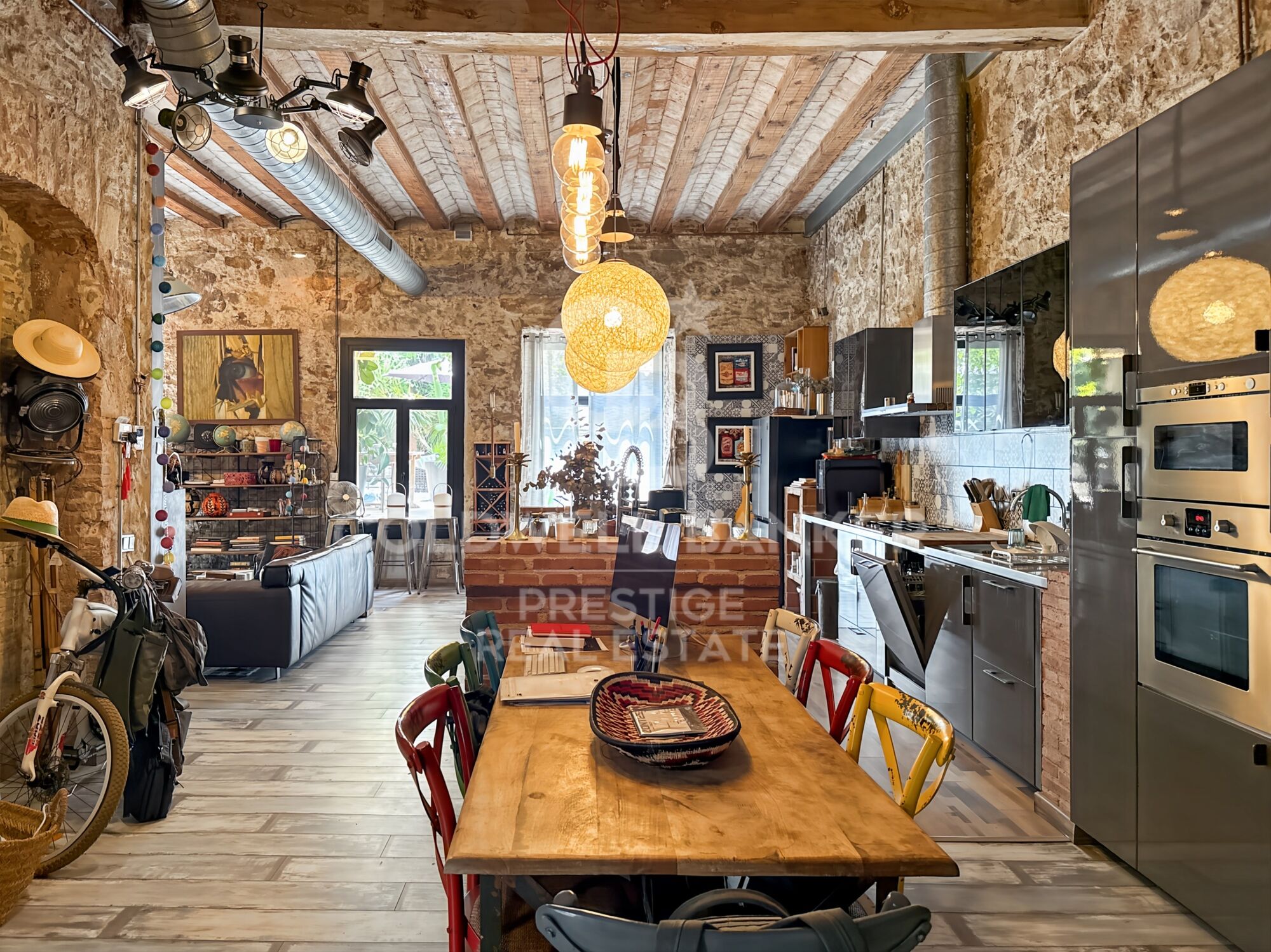 Loft mit Garten und Pool in einem historischen Stadtpalast aus dem 18. Jahrhundert