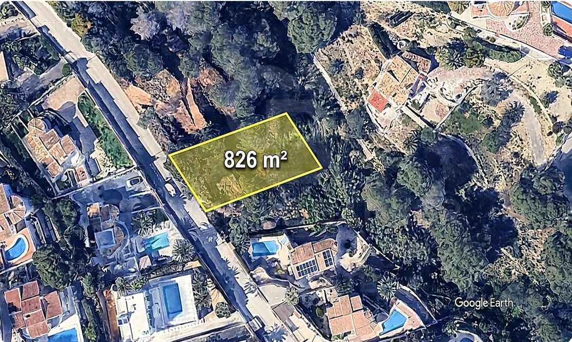 Exclusive urban plot for luxury villa in Benissa Costa, just a few minutes from the sea